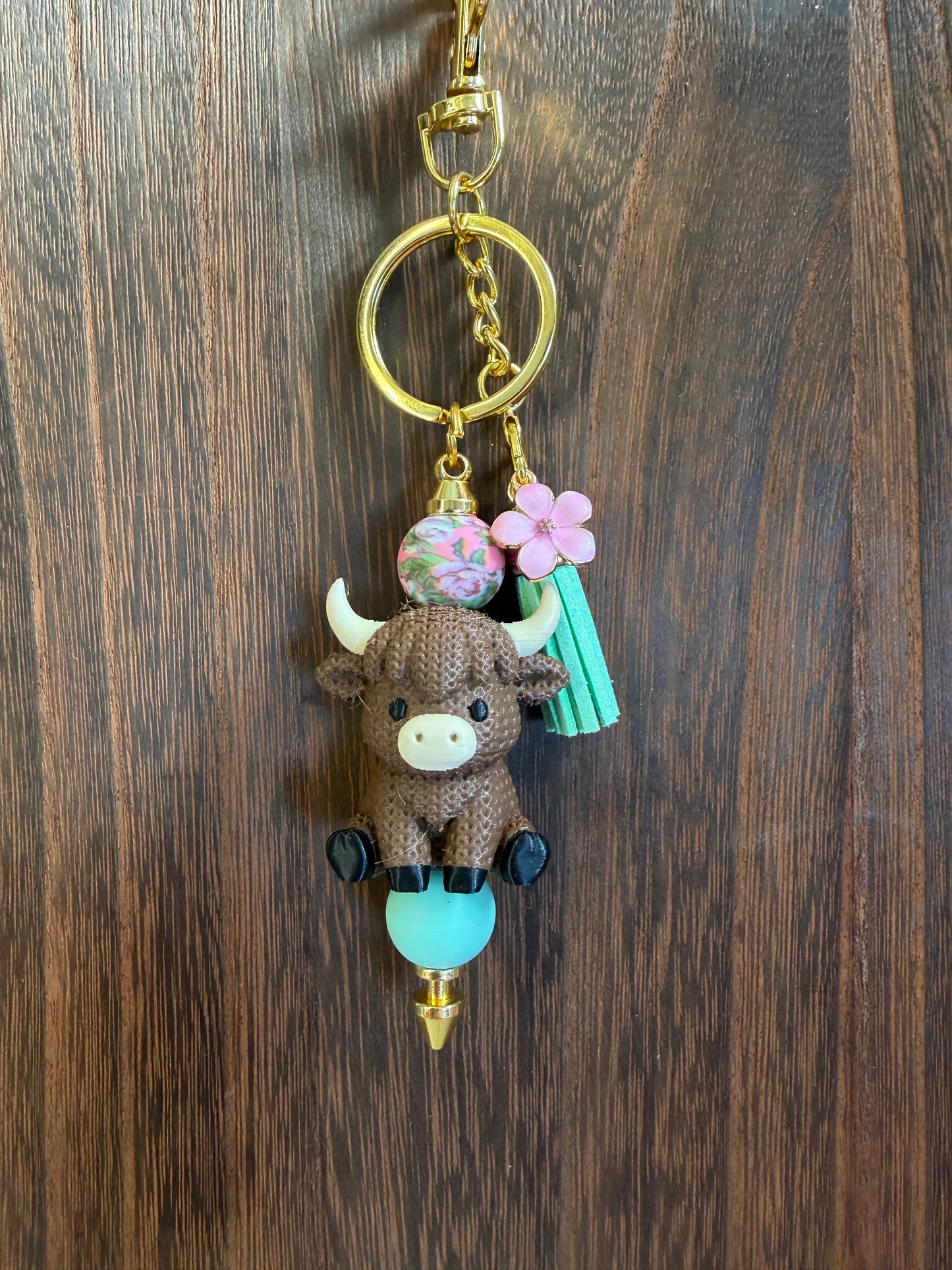 Highland Cow Keychain/Bag Charm