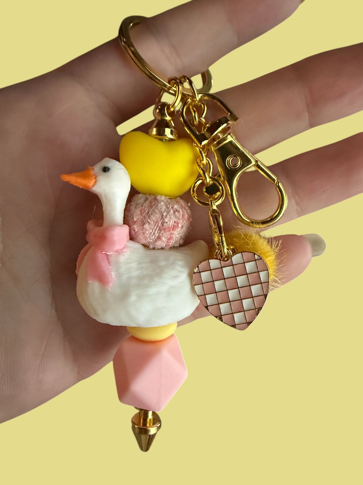 Cottage Core Goose Keychain/Bag Charm