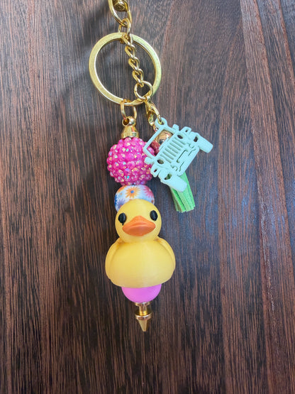 Jeep Duck Keychain/Bag Charm